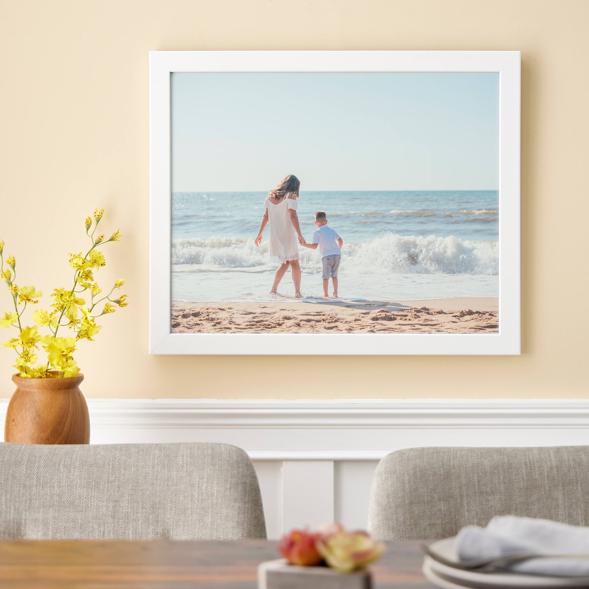 Home Flat White Frame by Studio Décor